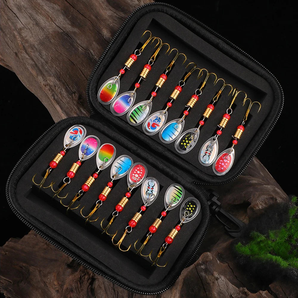 Inline Spinner Lure Kit – 16 Piece