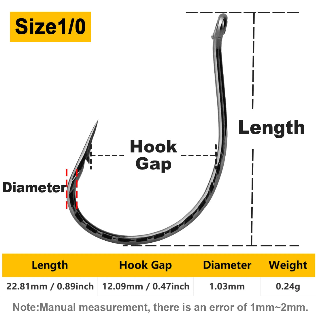 Drop Shot Worm Hooks