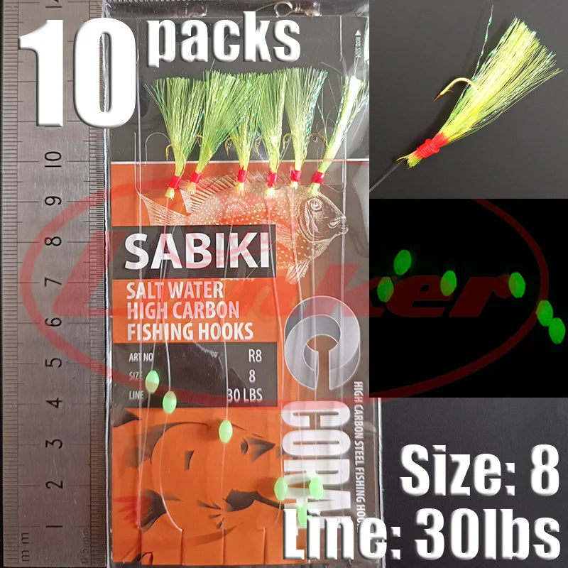 Glow Sabiki Fishing Rig