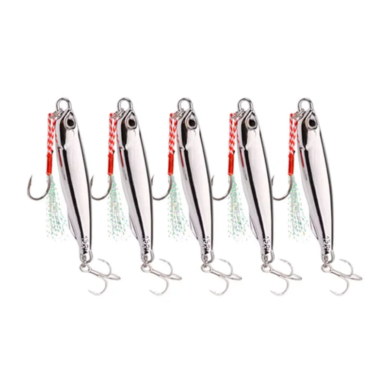 Saltwater Metal Jig Lures – 10 Pack