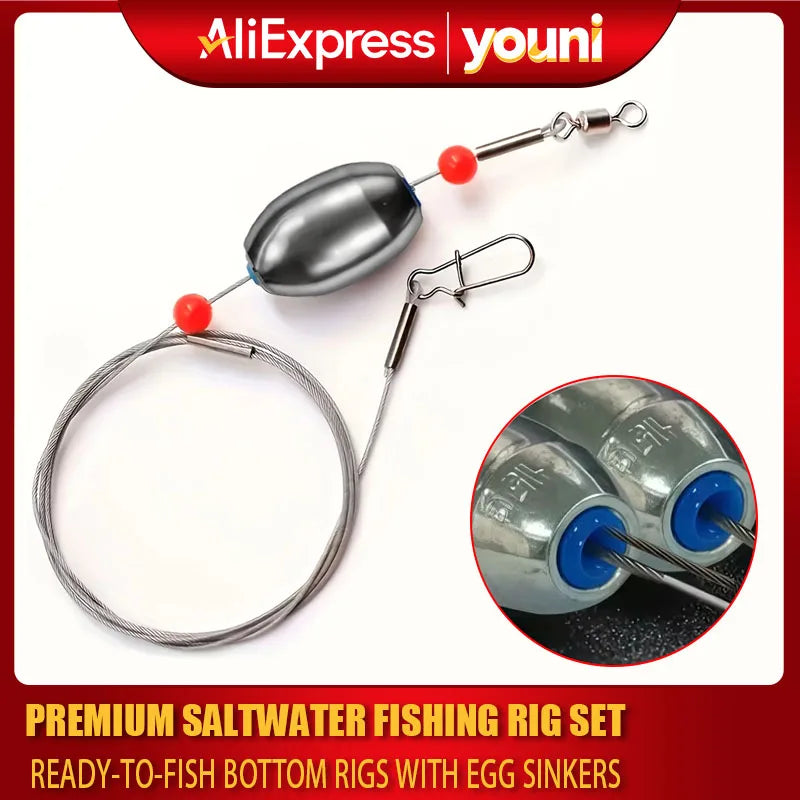 Ready-to-Fish Bottom Rig Kit – 4 Pack