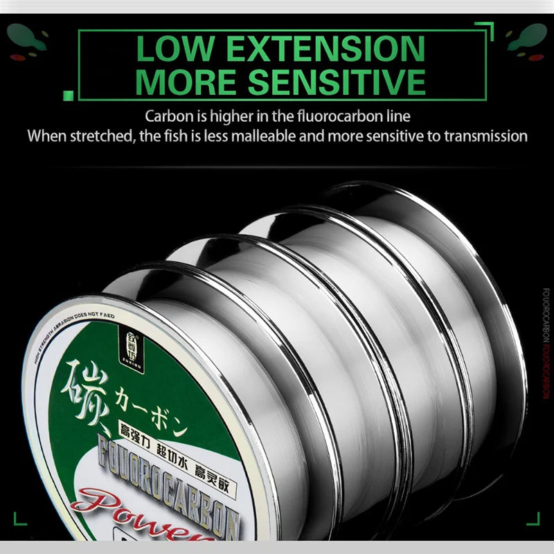 100% Fluorocarbon Fishing Line – 50/100m