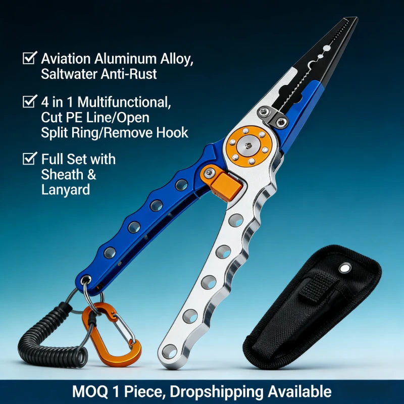 Corrosion-Resistant Aluminum Fishing Pliers